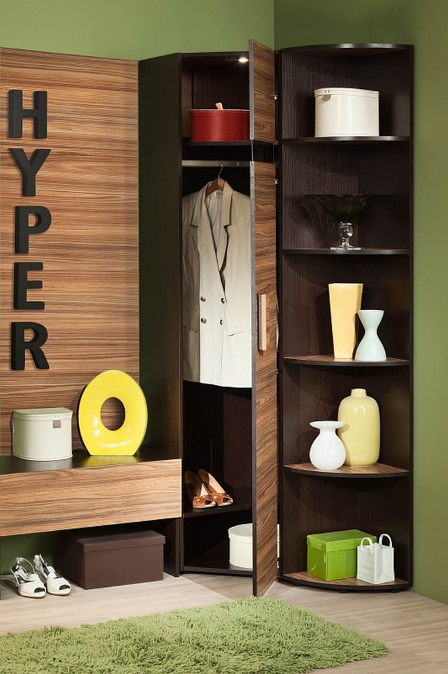 Угловая модульная прихожая Хайпер К4