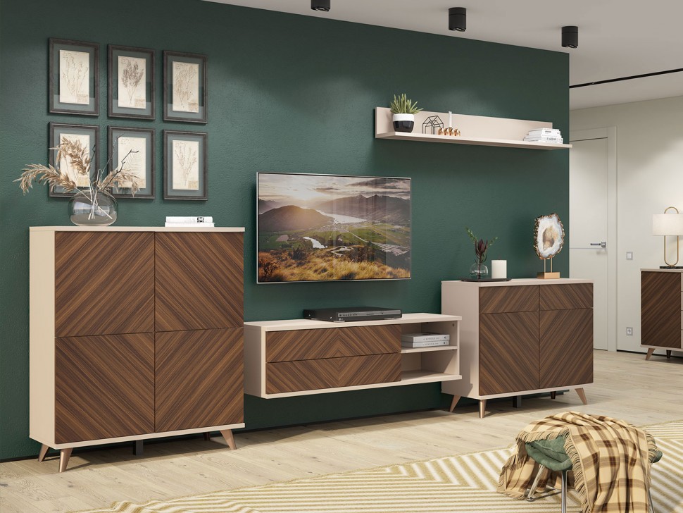 Комод Хармони 2 ящика 2 дверцы