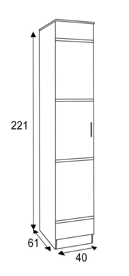 Распашной шкаф Сакура