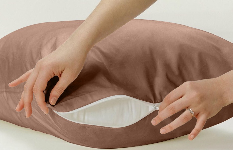 Комплект наволочек Джерси, светло-коричневый