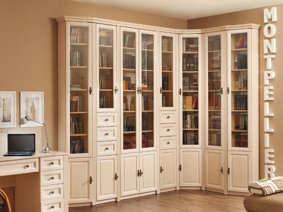 Шкаф-витрина Montpellier Шкаф для книг 9