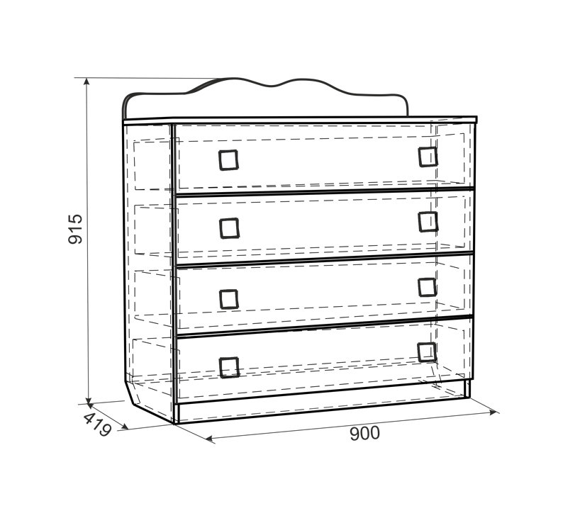 Комод детский Фэнтези