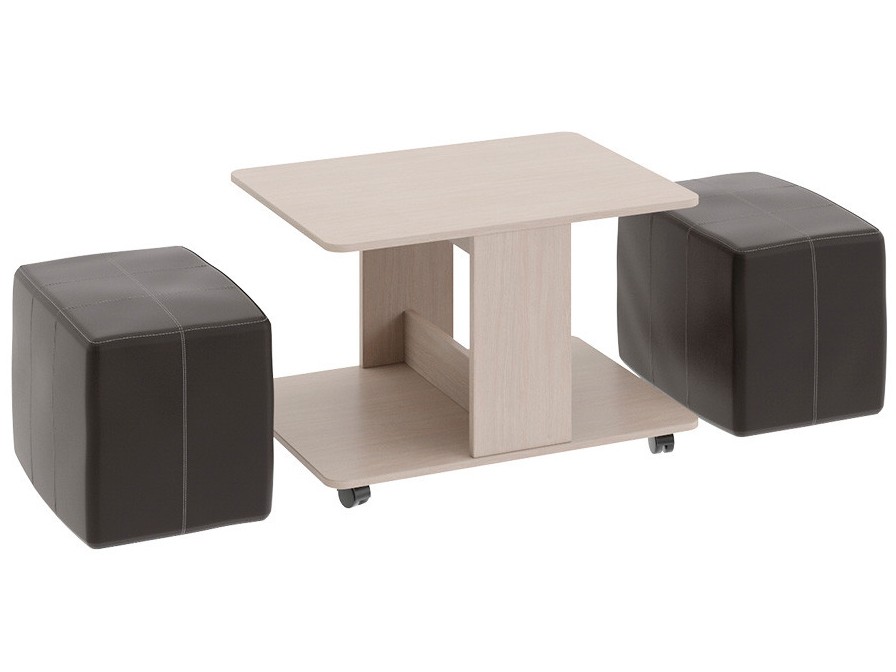 Журнальный столик с пуфиками Капри