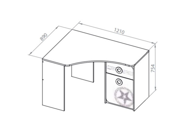 Детский письменный стол Мегаполис ТД-315.15.03