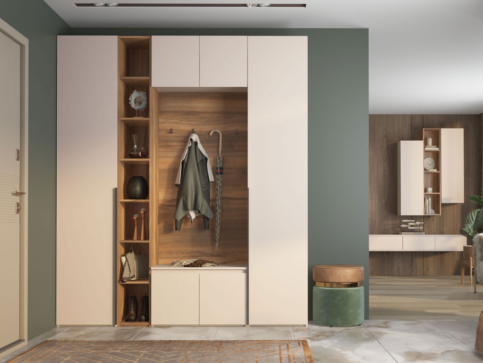 Прихожая Лаура со стеллажом